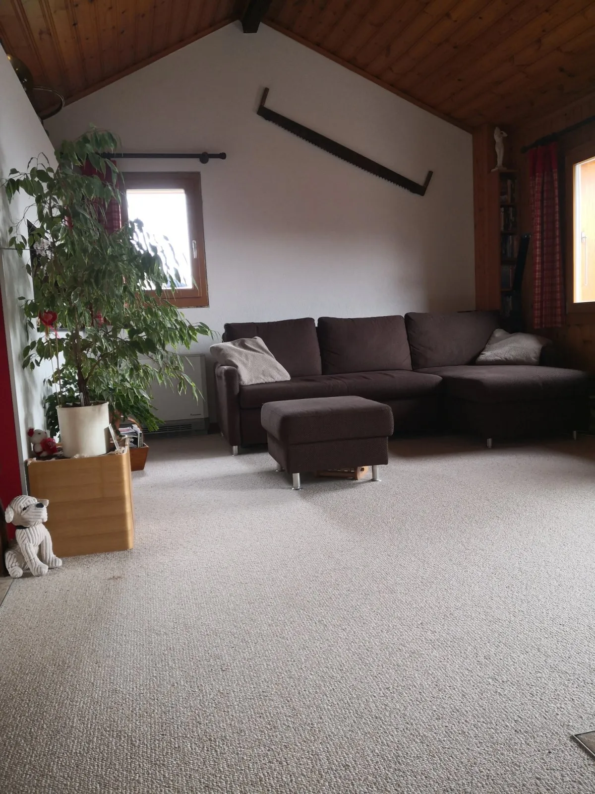 Moquette posée, travaux terminés